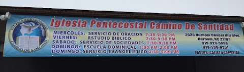 Iglesia Pentecostal Camino de Santidad, Durham nc Iglesia Pentecostal Camino de Santidad, Durham nc
